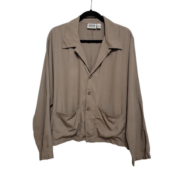 Chicos Silk Dolman Jacket - Picture 1 of 9